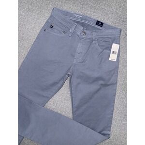 AG Adriano Goldschmied The Matchbox Slim Straight Grey Pants 28x34 NWT